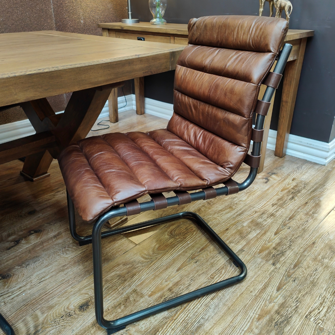 Florence Leather Dining Chair image 2